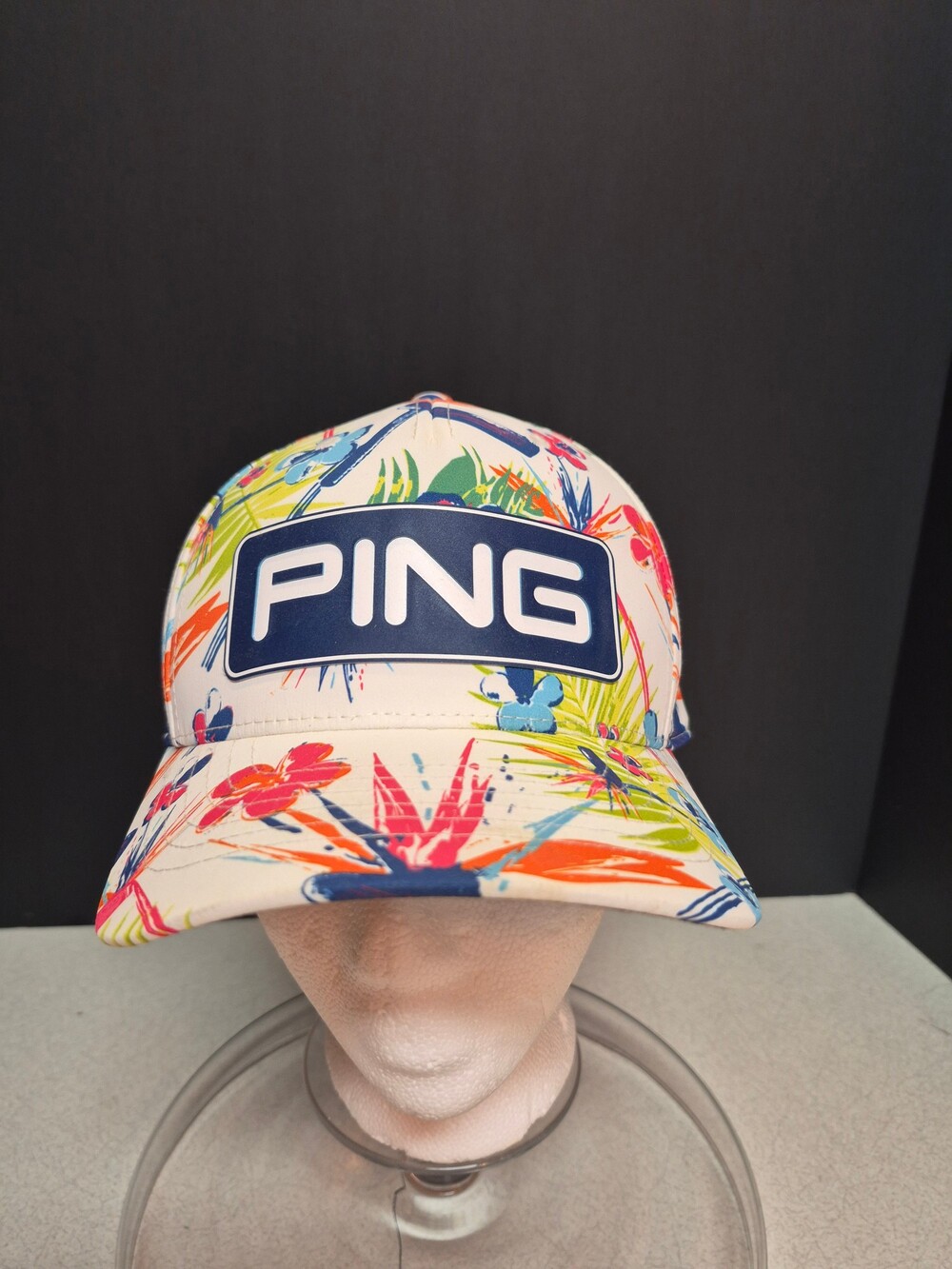 PING Baseball Cap Floral Print Adjustable Snapback
